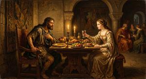 Odysseus in Nausicaa's Palace