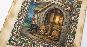 The Dog and the Master's Shoes