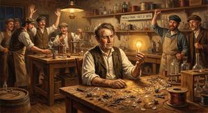 Thomas Edison's Persistence in Developing the Light Bulb