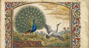 The Peacock and the Crane
