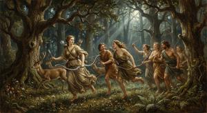Artemis and Her Nymphs